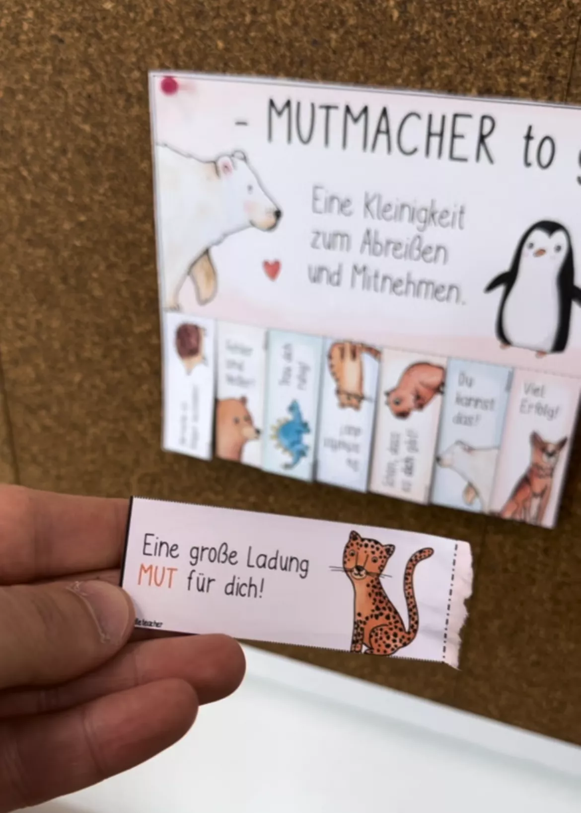 Bild in der Beschreibung des Unterrichtsmaterials Mutmacher to go - mit den Tieren der @Mutmachkarten von Doodleteacher #3