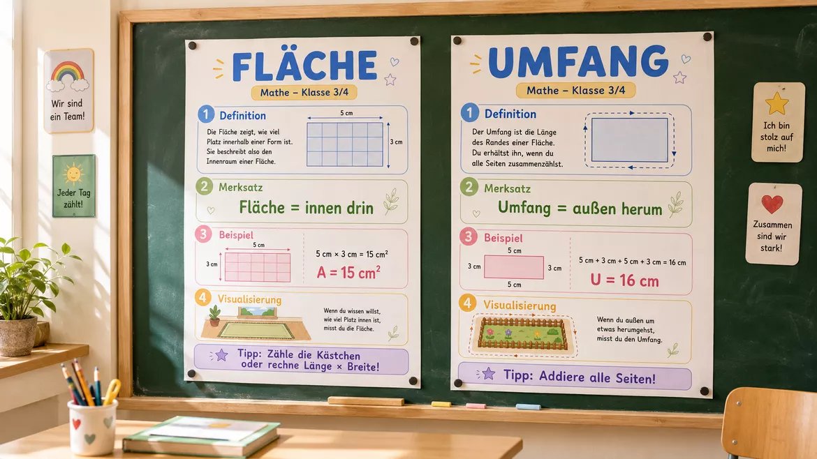 Bild in der Beschreibung des Unterrichtsmaterials Materialpaket: Umfang und Flächen - Unterrichtsreihe, UB-Stunde und Material von CarosClass #1