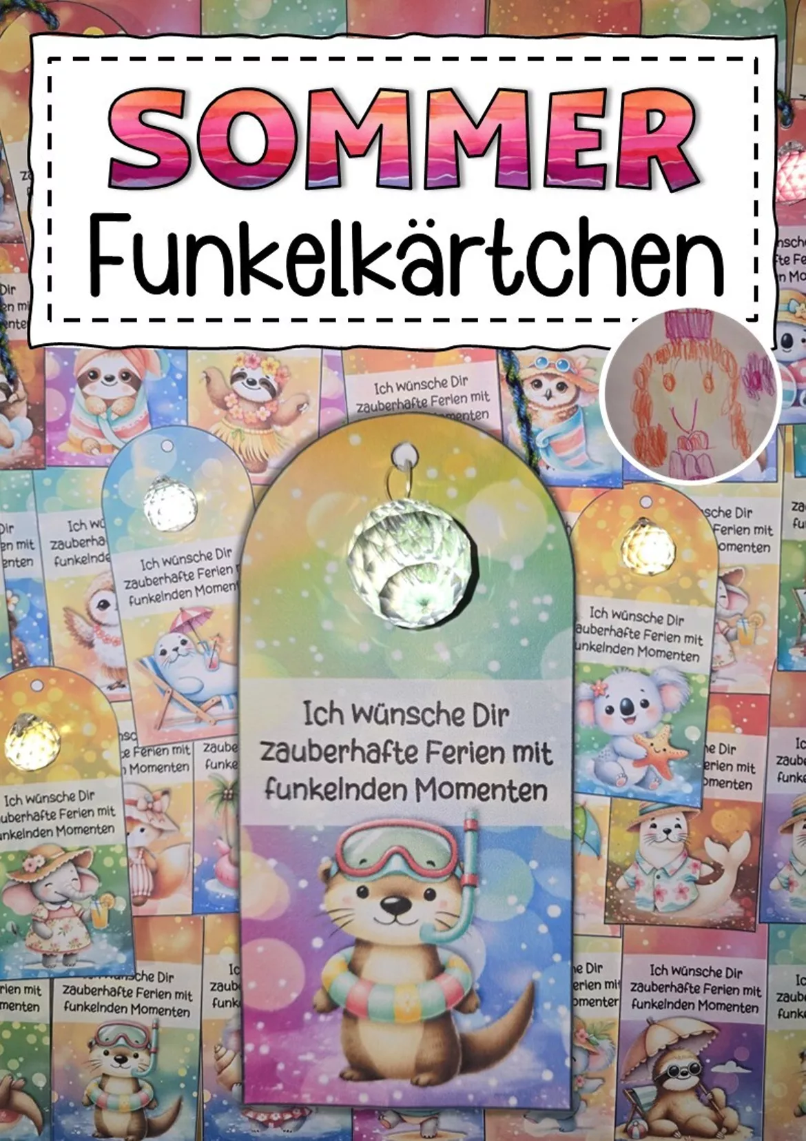 Bild in der Beschreibung des Unterrichtsmaterials Feriengrüße Sommerferien von Abenteuer Grundschule #5