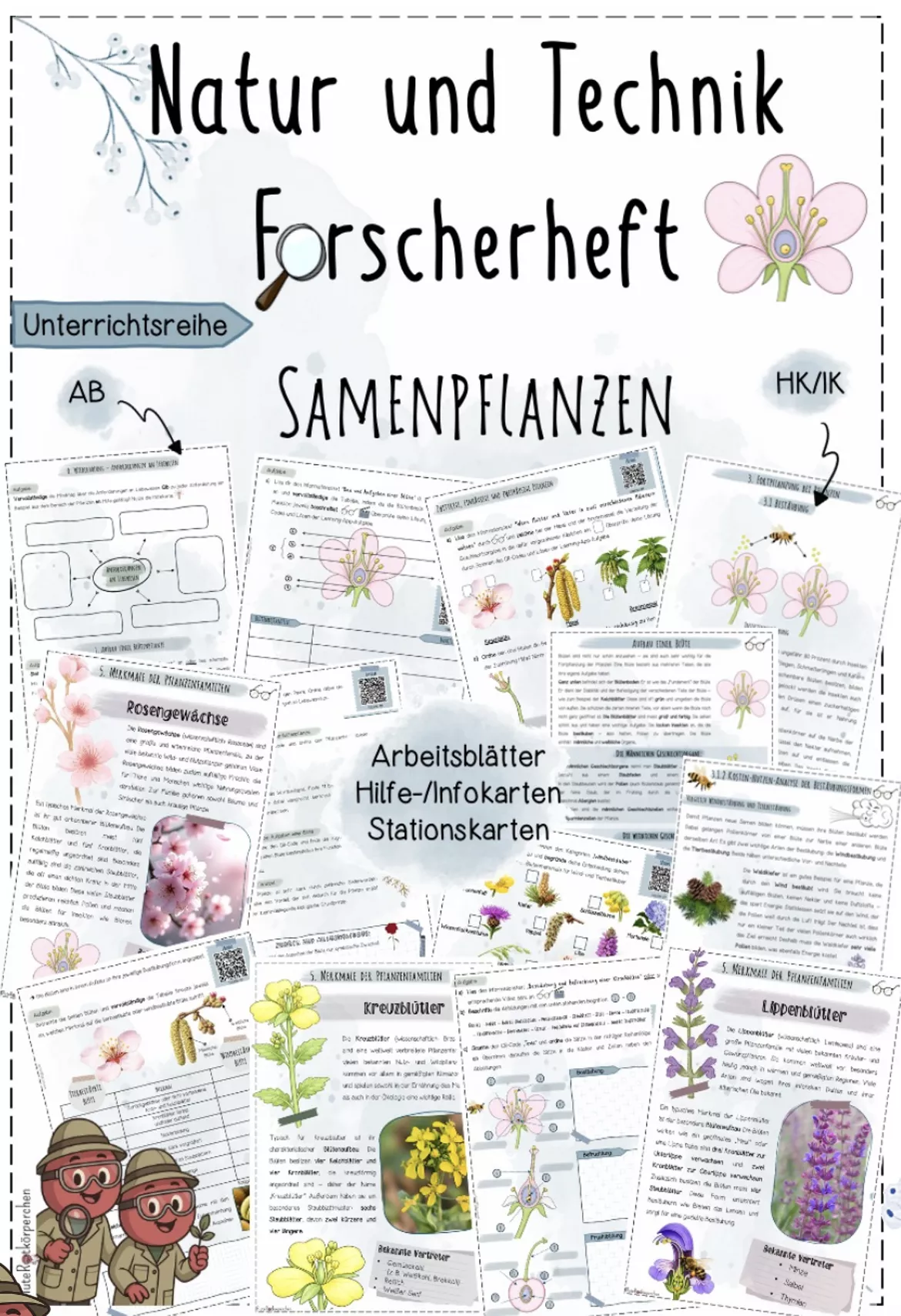 Bild in der Beschreibung des Unterrichtsmaterials Samenpflanzen - Blütenpflanzen | Biologie 5 | Escape Room | sofort einsetzbar von BluteRotkörperchen #1