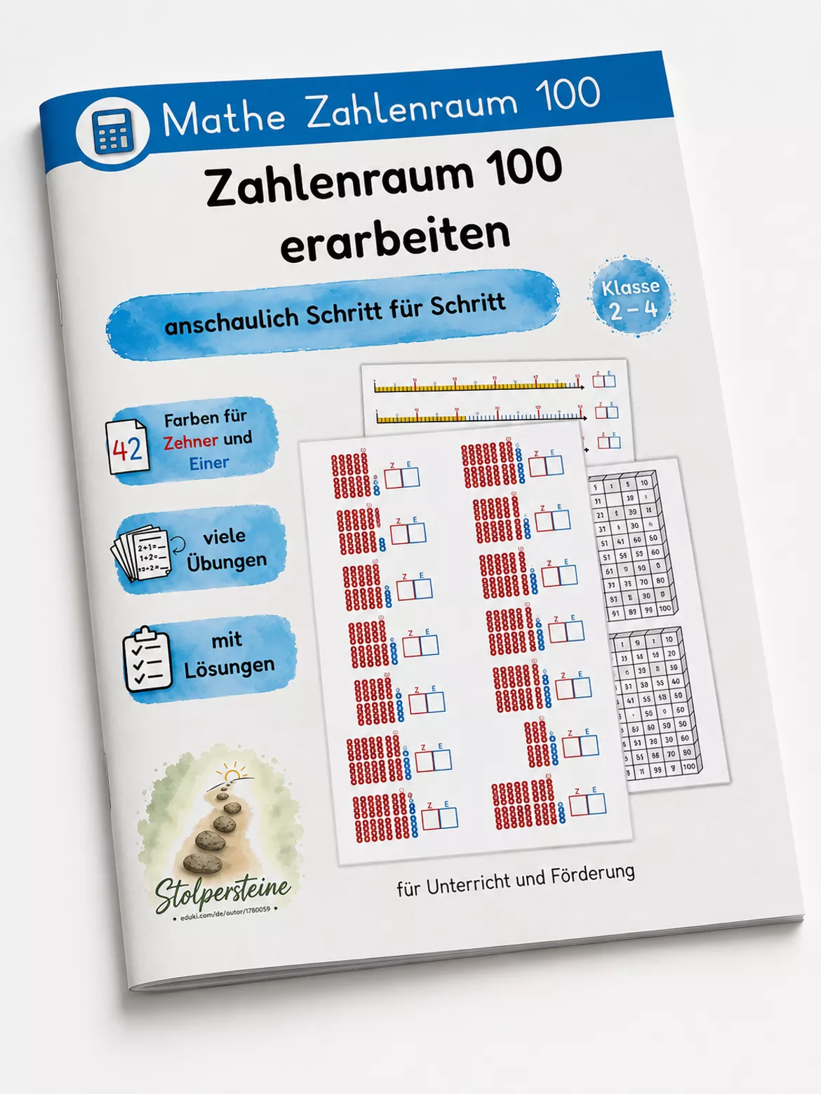 Bild in der Beschreibung des Unterrichtsmaterials Zahlenraum 100 erarbeiten von Stolpersteine #7