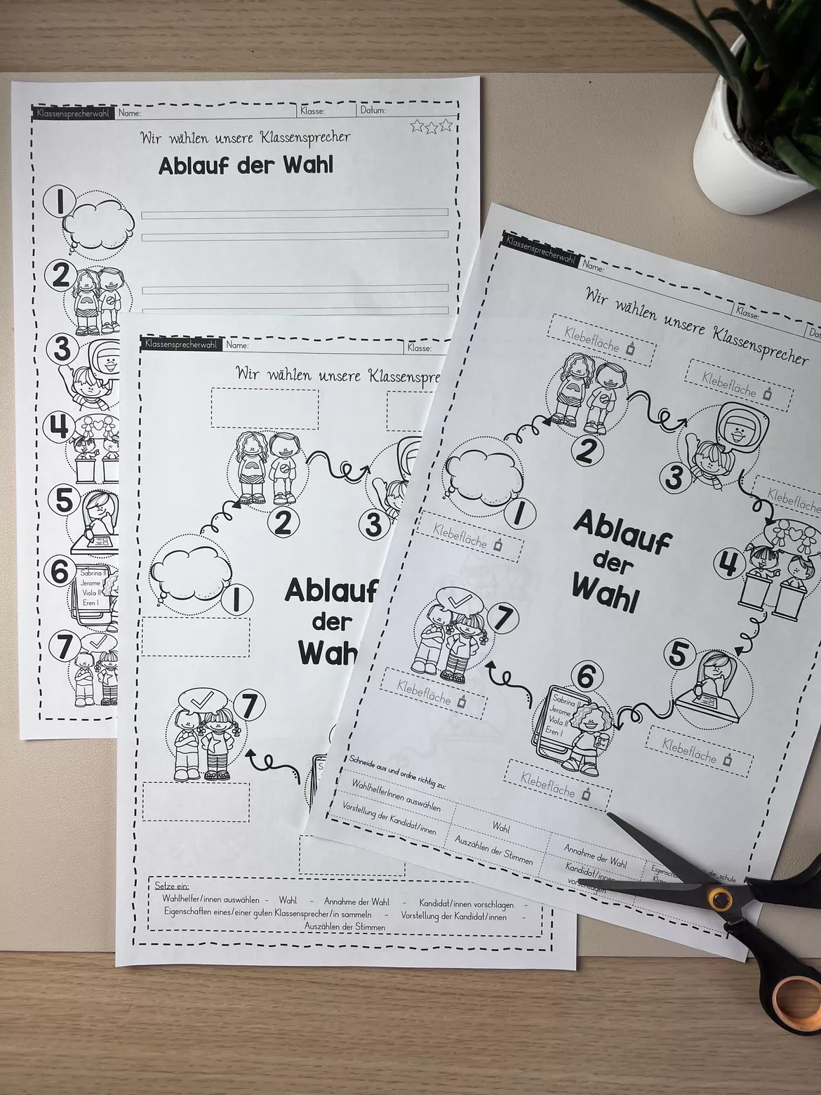 Bild in der Beschreibung des Unterrichtsmaterials Klassensprecherwahl Grundschule (Klasse 3–4) – Komplettpaket mit Ablauf, Wahlgrundsätzen & Stimmzetteln | Demokratie im Unterricht von allerlei_fuer_die_schule #4