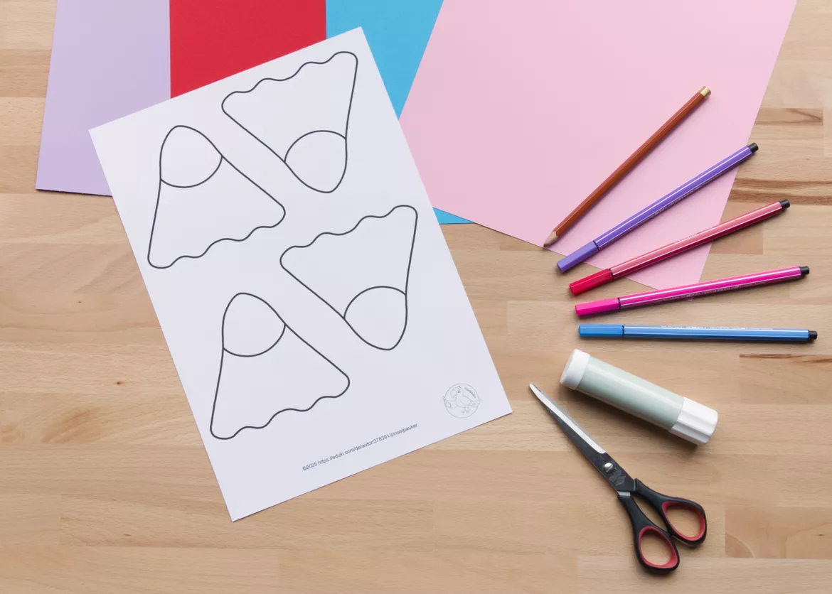 Bild in der Beschreibung des Unterrichtsmaterials Kunst op de basisschool, raamtekeningen met kleurrijke stiften von Pinselpauker #1