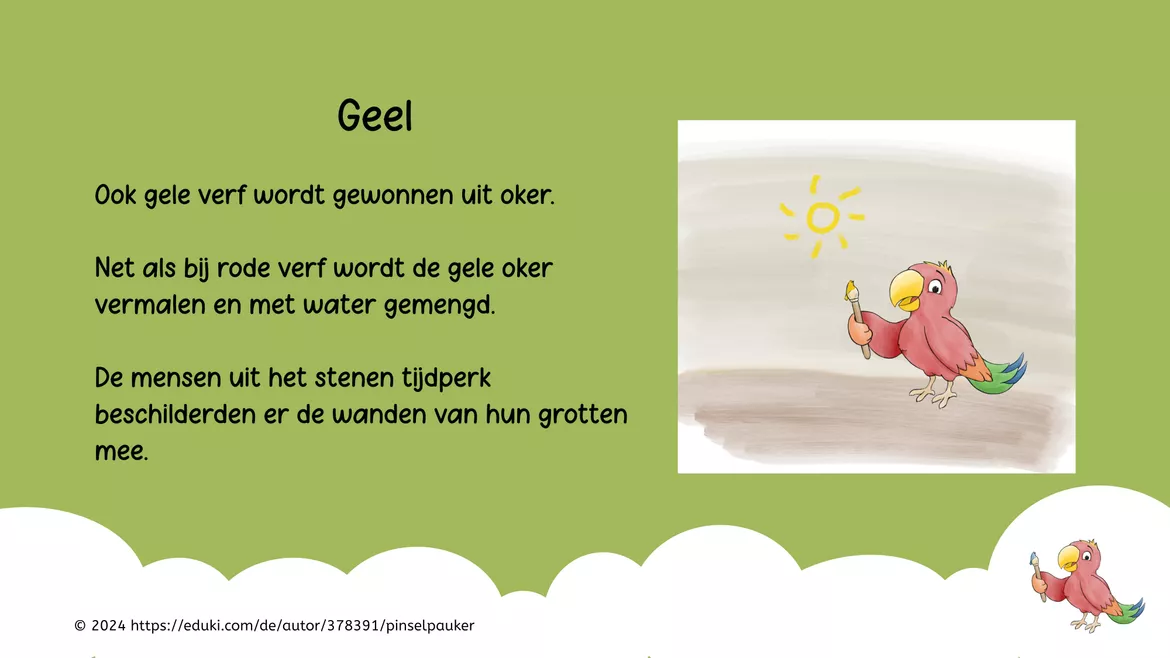 Bild in der Beschreibung des Unterrichtsmaterials Kunst: kleurenleer, kleurencirkel met kleine leeuw von Pinselpauker #2