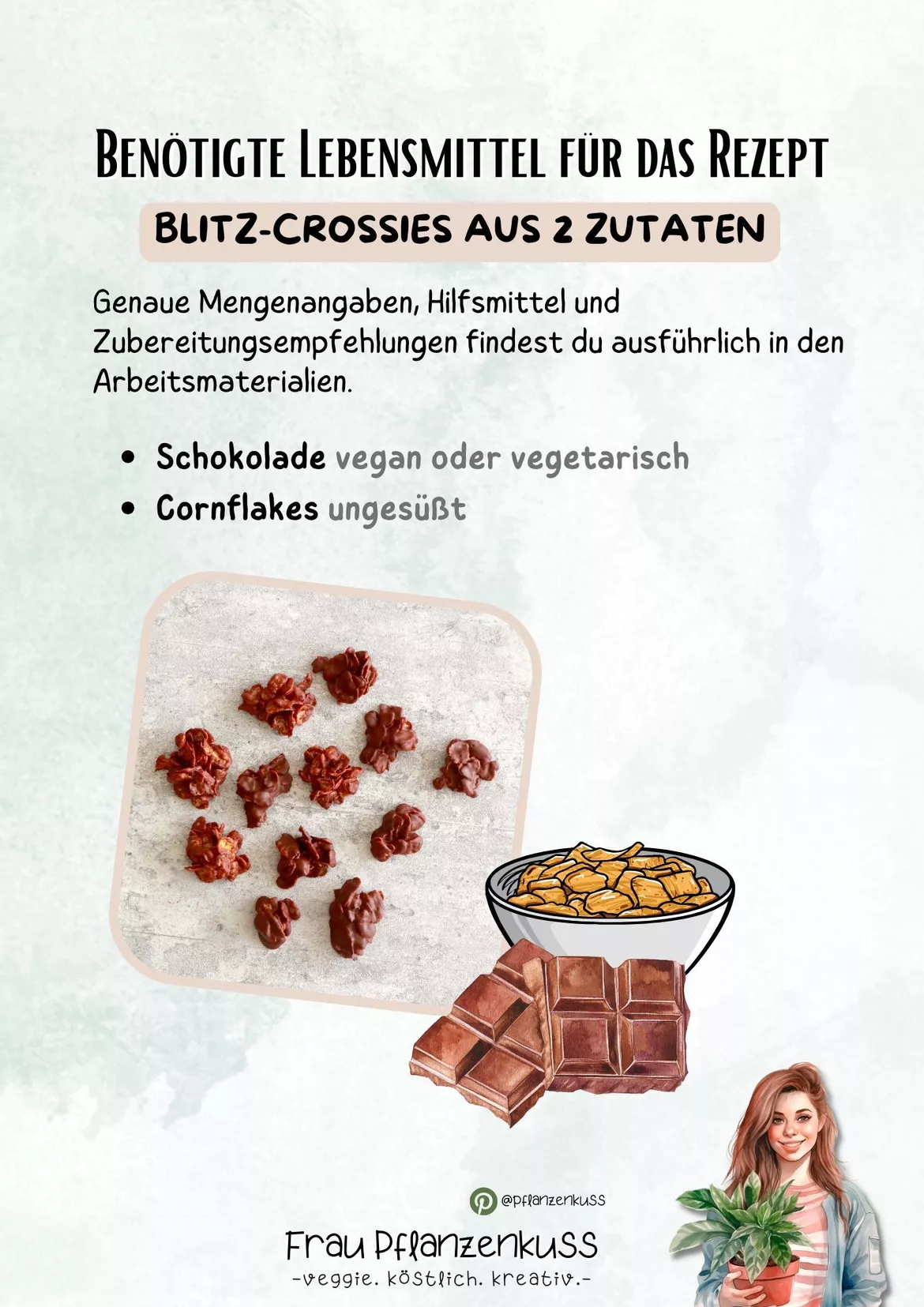 Bild in der Beschreibung des Unterrichtsmaterials Rezept: Blitz-Crossies aus 2 Zutaten (vegan oder vegetarisch) | Hauswirtschaft & Ernährung | Klasse 5–9 von Frau Pflanzenkuss #1