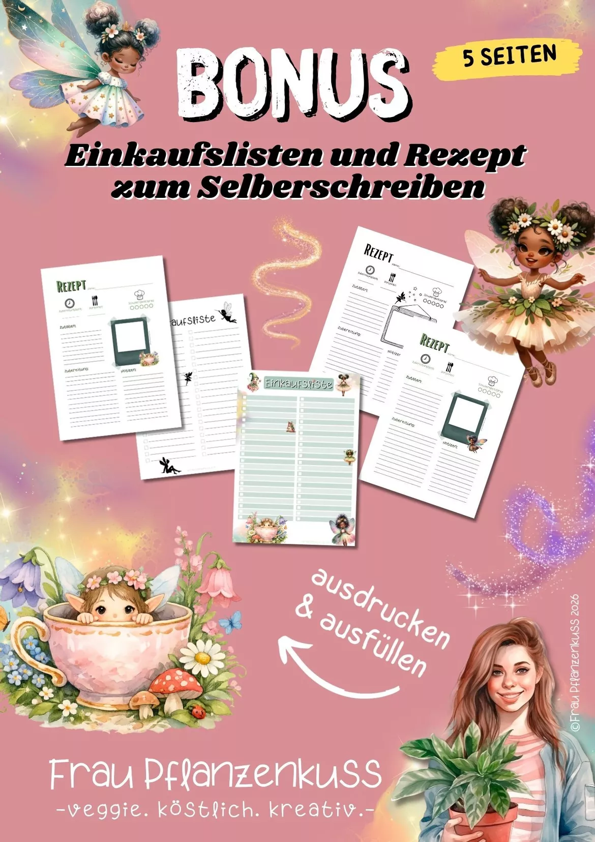 Bild in der Beschreibung des Unterrichtsmaterials Elfenrezept: Elfentee – Feinstes Elfentrank aus der Elfenküche | Getränk | Klasse 3–6 von Frau Pflanzenkuss #3