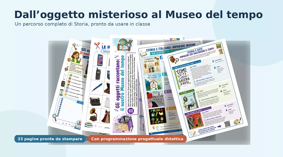 Bild in der Beschreibung des Unterrichtsmaterials Gli oggetti raccontano: il nostro Museo del tempo von Maestro Fabio Giochiecolori #1