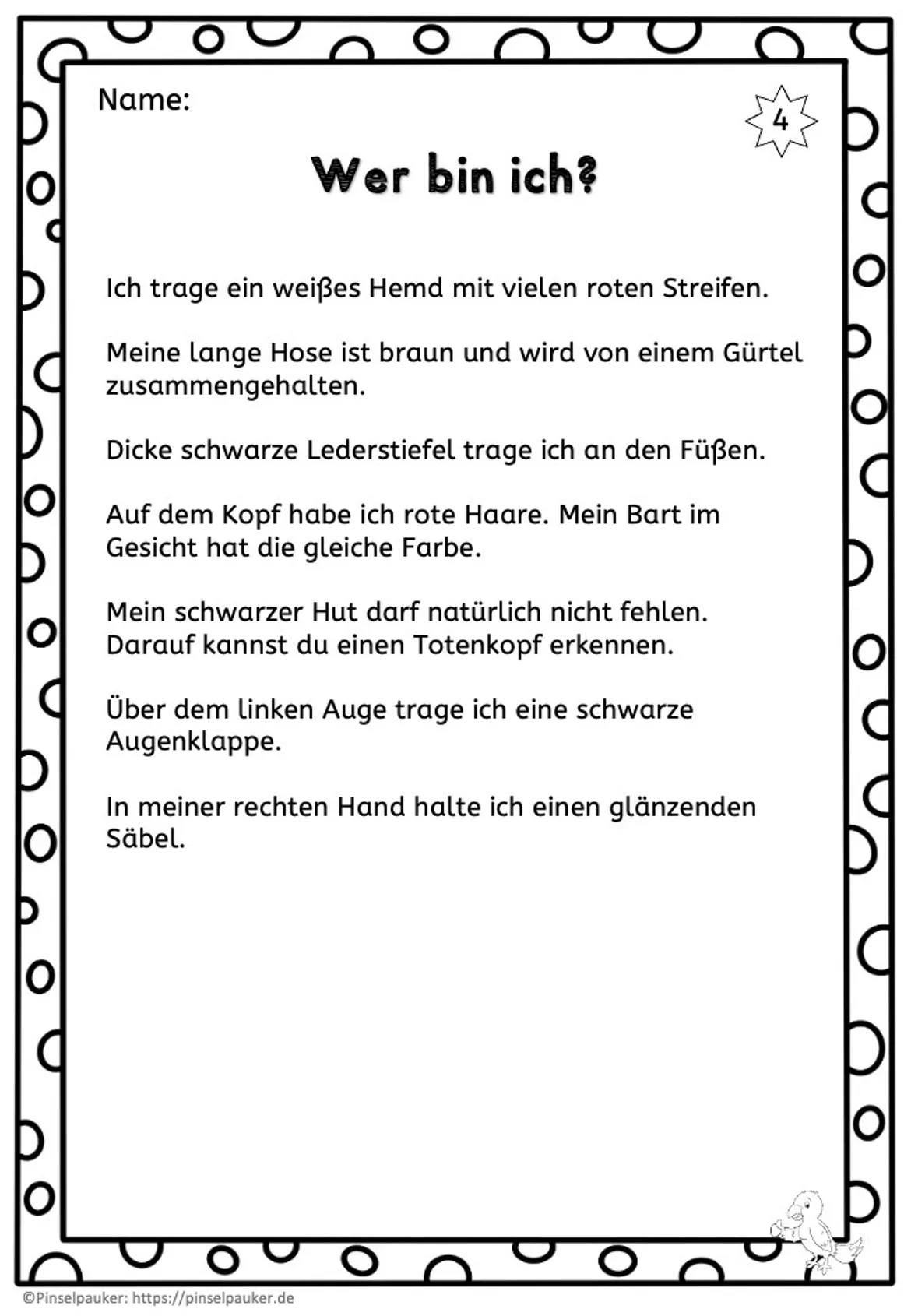 Bild in der Beschreibung des Unterrichtsmaterials Kunst Fasching, Kostüme lesen und malen von Pinselpauker #2