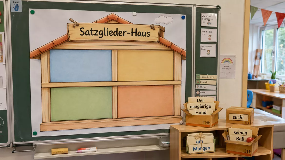 Bild in der Beschreibung des Unterrichtsmaterials Materialpaket: Satzglieder - Unterrichtsreihe, UB-Stunde und Material von CarosClass #1