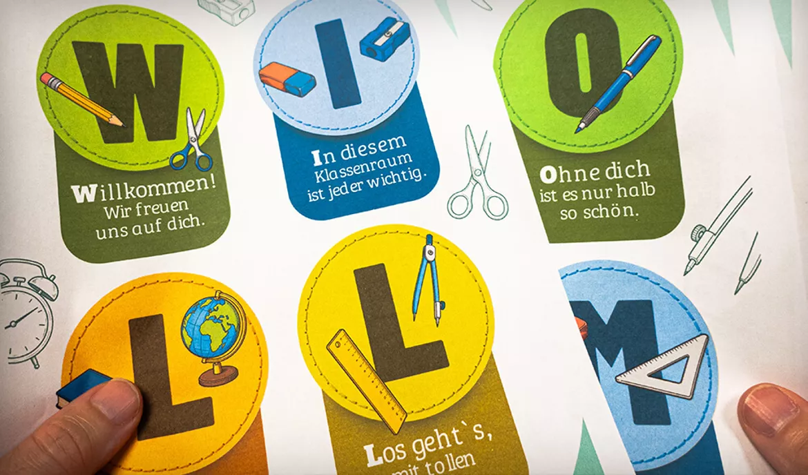 Bild in der Beschreibung des Unterrichtsmaterials Willkommensdeko Klassenzimmer | Begrüßung Schuljahresanfang & neue Schüler von Fischers Wissen #4