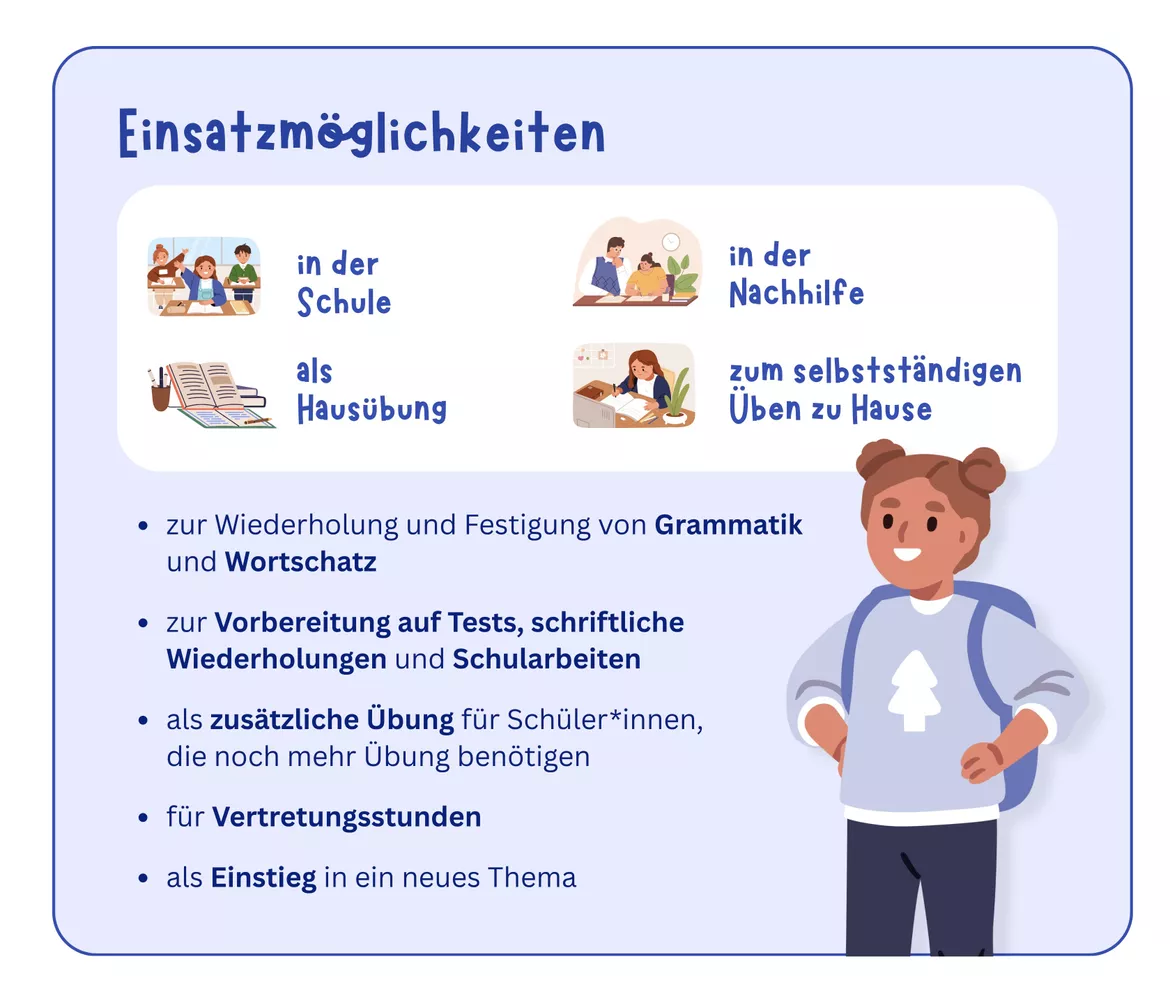 Bild in der Beschreibung des Unterrichtsmaterials Materialpaket – Englisch-Revisions für die 3. Klasse Mittelschule/Gymnasium von Cats and Coffee #1