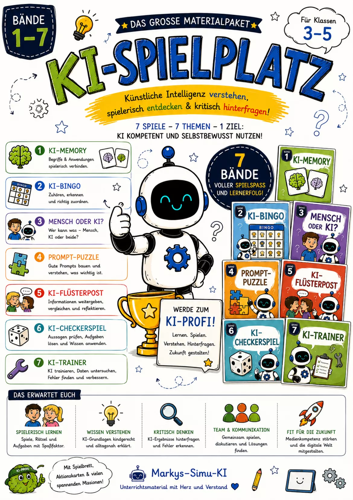 Bild in der Beschreibung des Unterrichtsmaterials Künstliche Intelligenz Spielplatz Schnupper-Challenge von Markys-Simu-KI #1