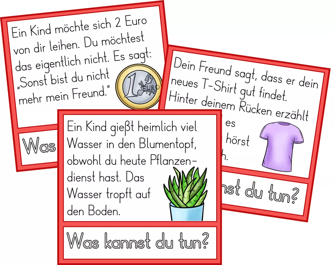 Bild in der Beschreibung des Unterrichtsmaterials Streit & Konflikte lösen - Richtig streiten - Streitregeln & Ich-Botschaften von Odd Bird & Company #2