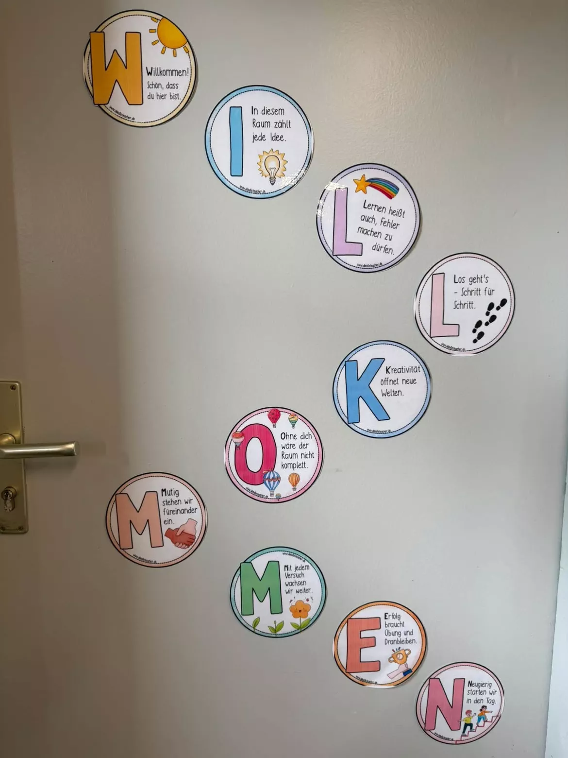 Bild in der Beschreibung des Unterrichtsmaterials Willkommensdeko / Klassenzimmer - Poster Klassenlehrer / Growth Mindset Begrüßungen Willkommen Türdeko Schuljahresanfang von Doodleteacher #9