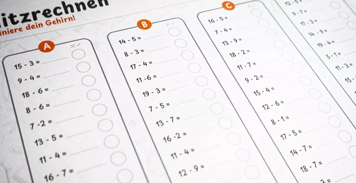 Bild in der Beschreibung des Unterrichtsmaterials Blitzrechnen | ZR 10 & ZR 20 | Mathe 1. Klasse / 2. Klasse | Grundschule | Kopfrechnen von Fischers Wissen #2