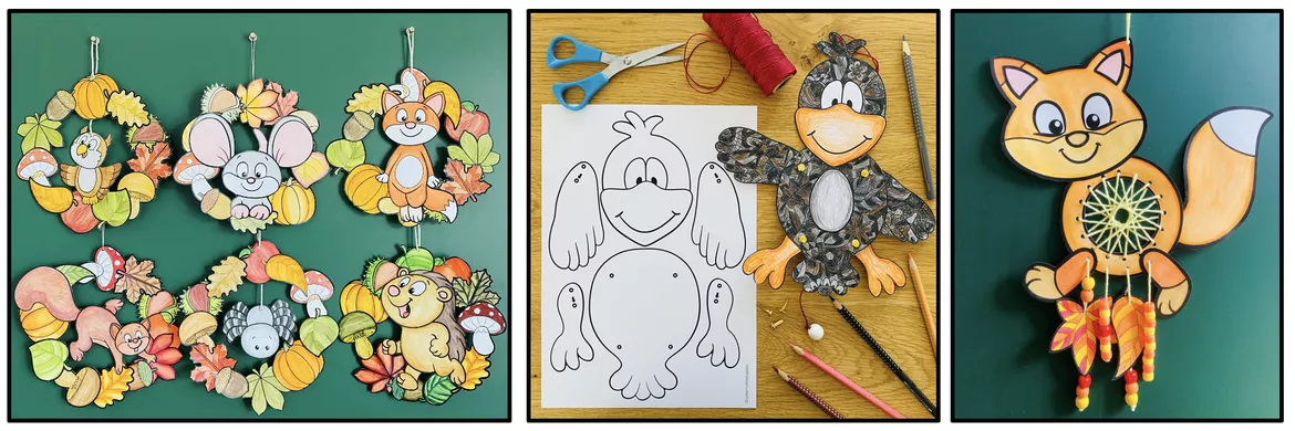 Bild in der Beschreibung des Unterrichtsmaterials HERBST - Bastelpaket von Unterrichtmitspass #1