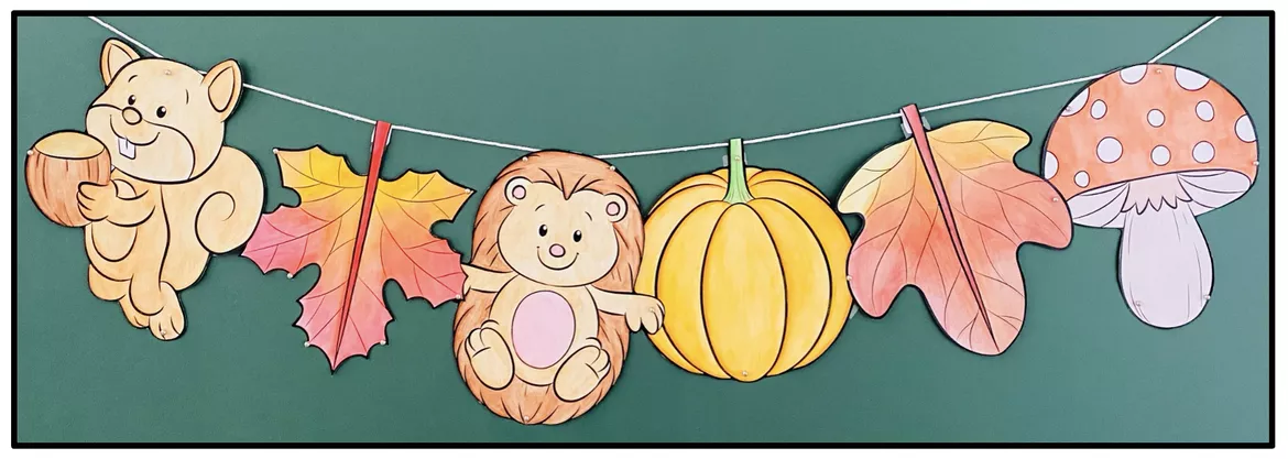 Bild in der Beschreibung des Unterrichtsmaterials HERBST - Bastelpaket von Unterrichtmitspass #3