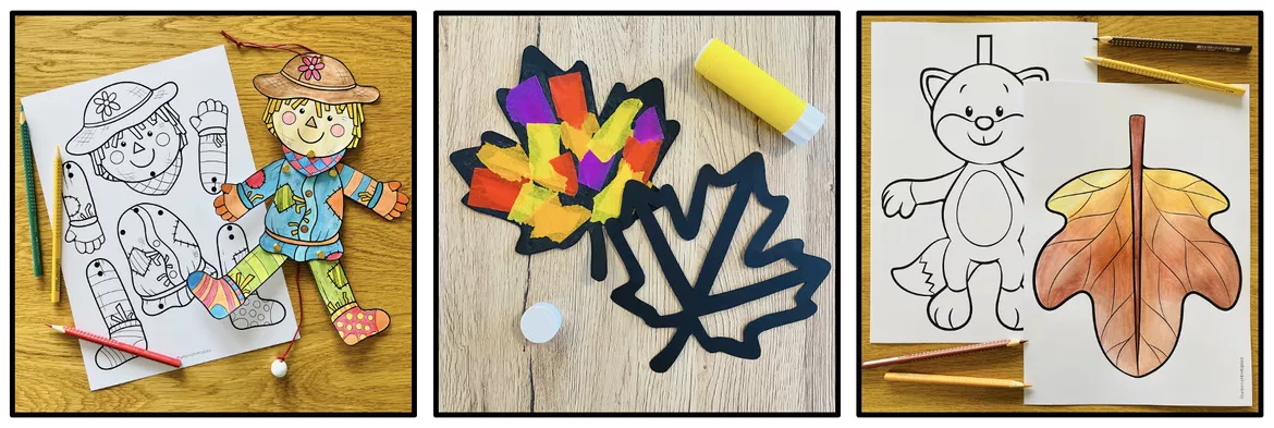 Bild in der Beschreibung des Unterrichtsmaterials HERBST - Bastelpaket von Unterrichtmitspass #5