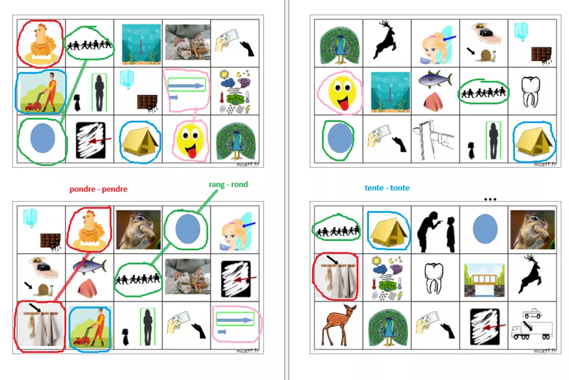 Bild in der Beschreibung des Unterrichtsmaterials 13 jeux sur les confusions de lettres von Le cartable de Patricia #1