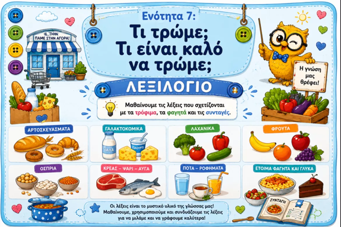 Bild in der Beschreibung des Unterrichtsmaterials Πακέτο υλικού "Όλα για την Ελληνομάθεια Α2" von Μάθε ΜΕ ελληνικά #29