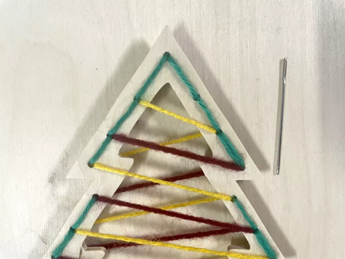 Bild in der Beschreibung des Unterrichtsmaterials Holzarbeit Tannenbaum besticken Werken Klasse 3 Klasse 4 von Clever Eule #7