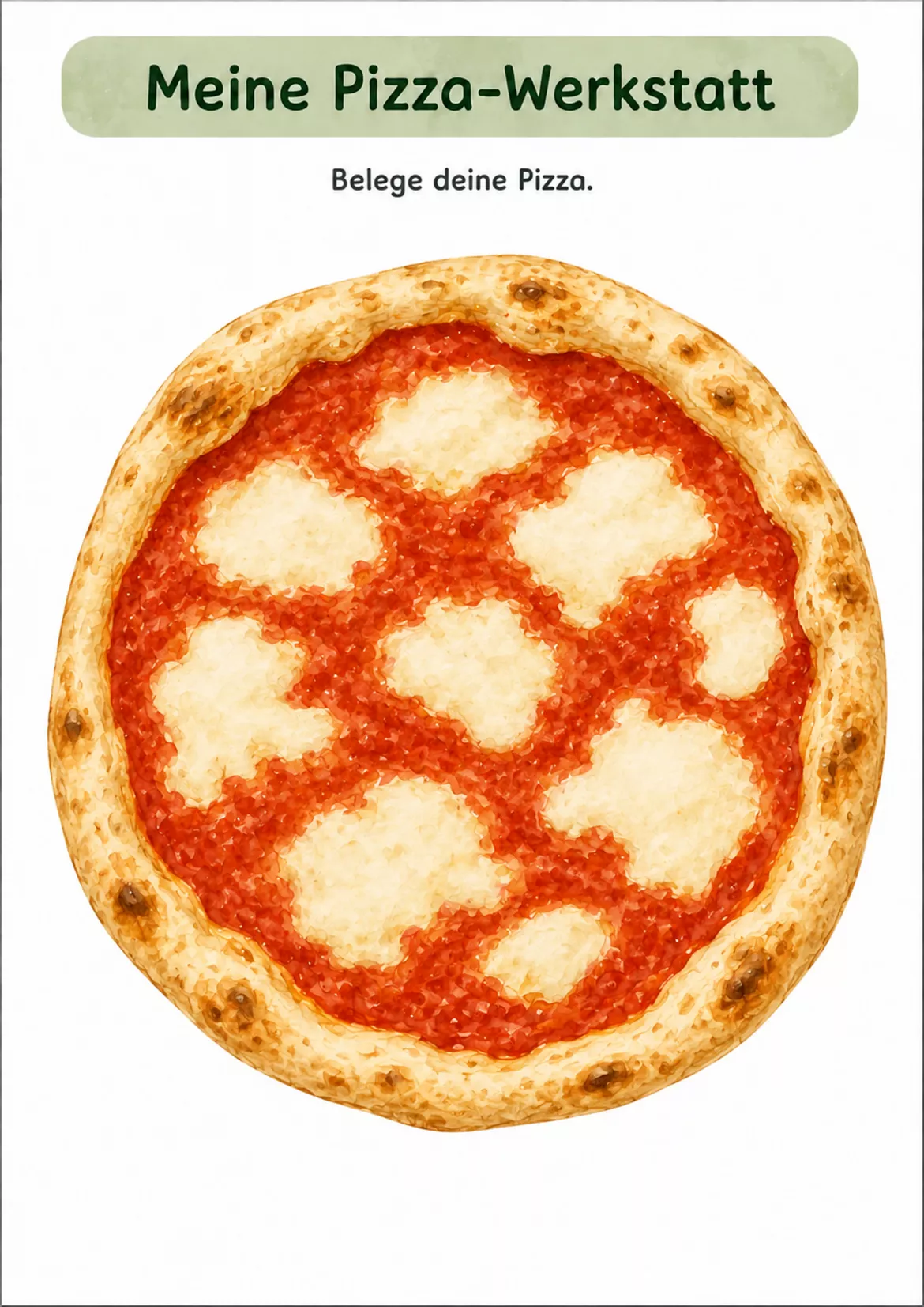Bild in der Beschreibung des Unterrichtsmaterials 🍕Pizza-Werkstatt für Kindergarten & Vorschule – Zählen, Belegen, Bestellen & Rollenspiel von Lernfunkeln Materialien #3