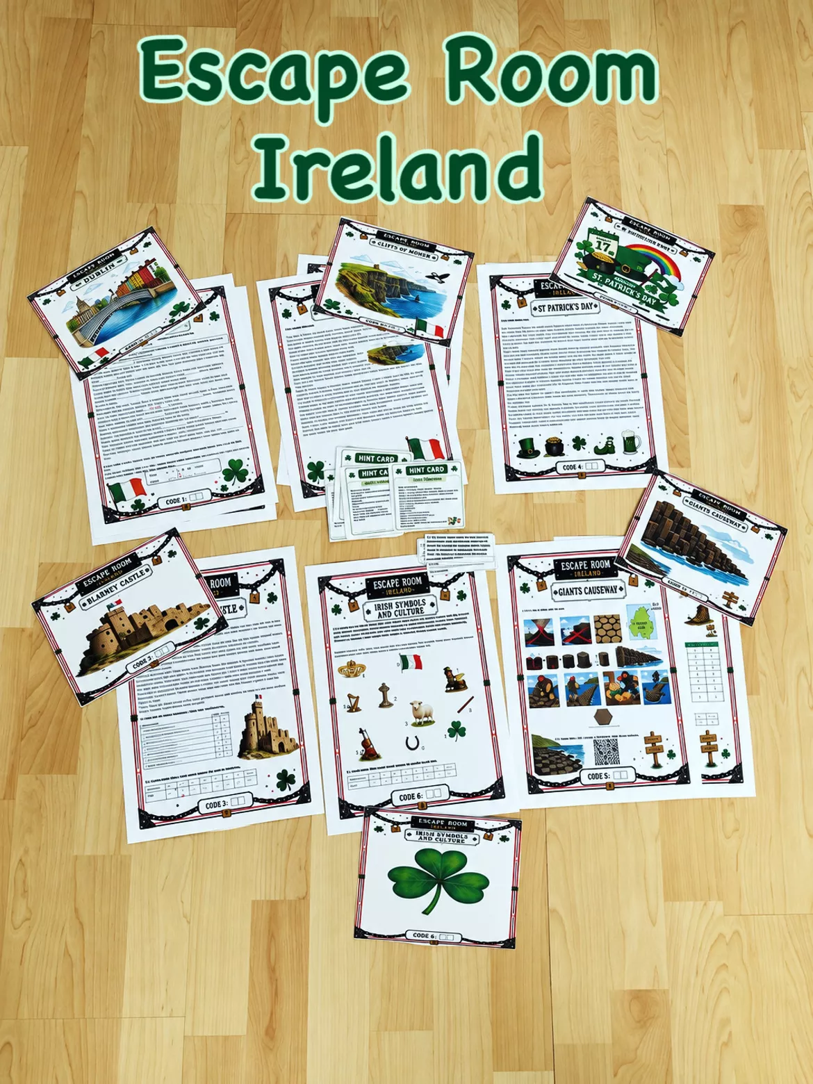Bild in der Beschreibung des Unterrichtsmaterials Escape Room: Sightseeing in Ireland von Teacher