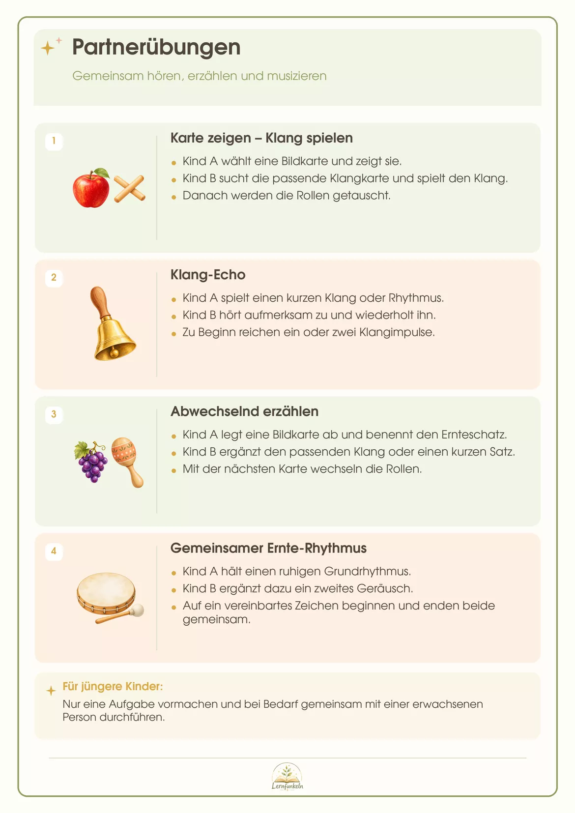 Bild in der Beschreibung des Unterrichtsmaterials Erntedank-Klanggeschichte mit Bild- und Klangkarten von Lernfunkeln Materialien #7