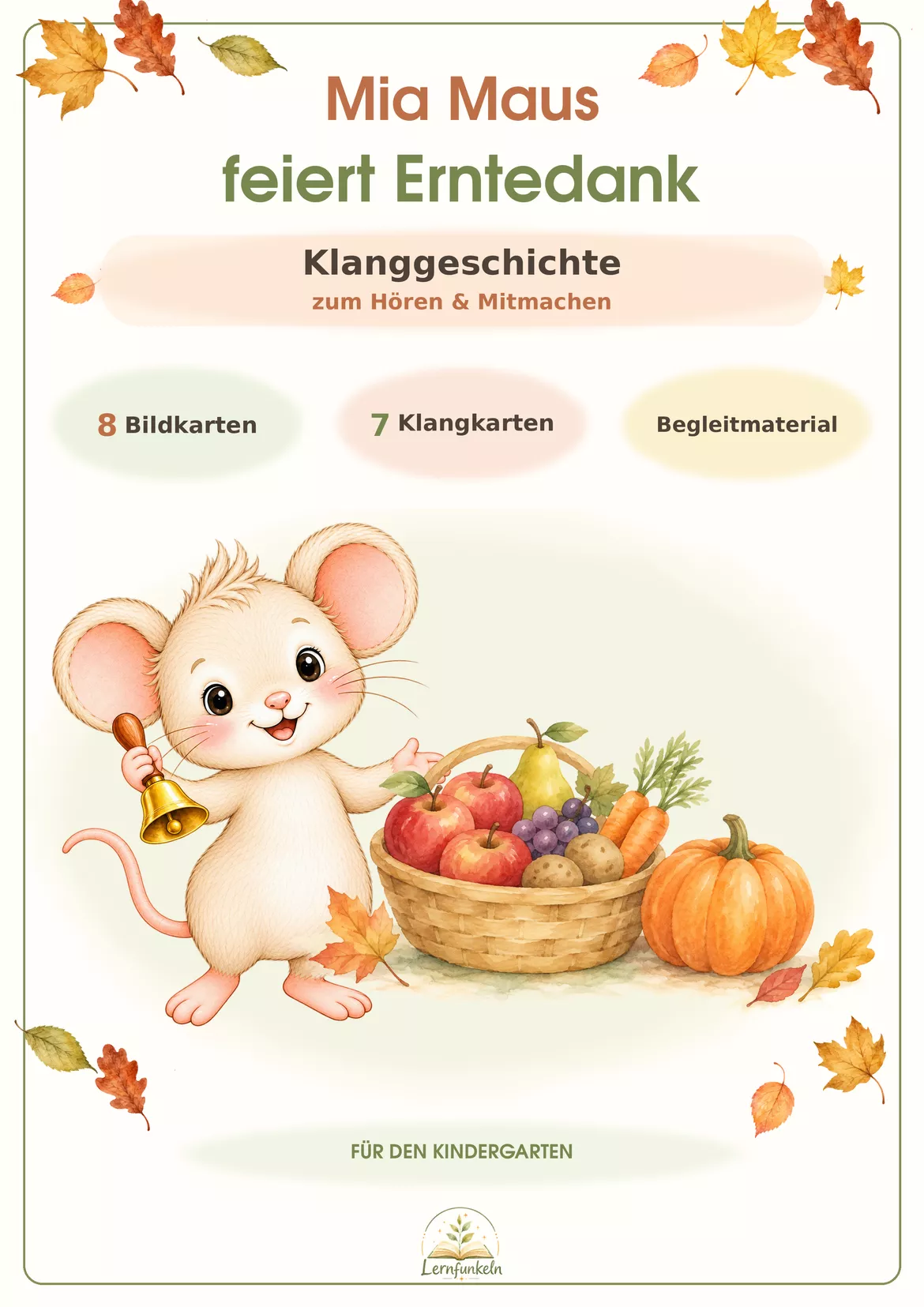 Bild in der Beschreibung des Unterrichtsmaterials Erntedank-Klanggeschichte mit Bild- und Klangkarten von Lernfunkeln Materialien #1