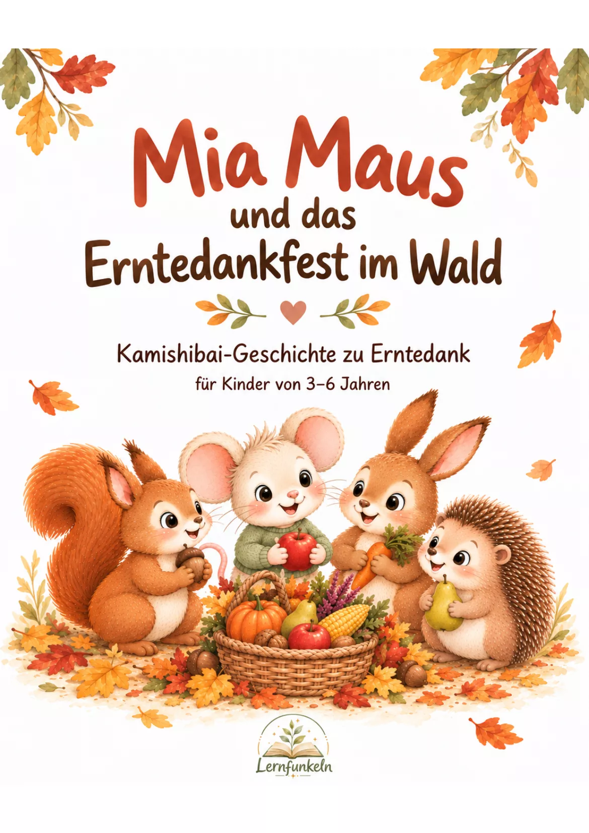 Bild in der Beschreibung des Unterrichtsmaterials Erntedank mit Mia Maus – Kamishibai-Geschichte mit 8 Bildern & pädagogischem Begleitmaterial von Lernfunkeln Materialien #1