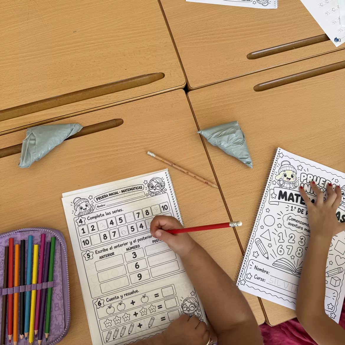 Bild in der Beschreibung des Unterrichtsmaterials Prueba inicial de Matemáticas para 1.º de Primaria Evaluación diagnóstica von Aprende con MariaSoto #1