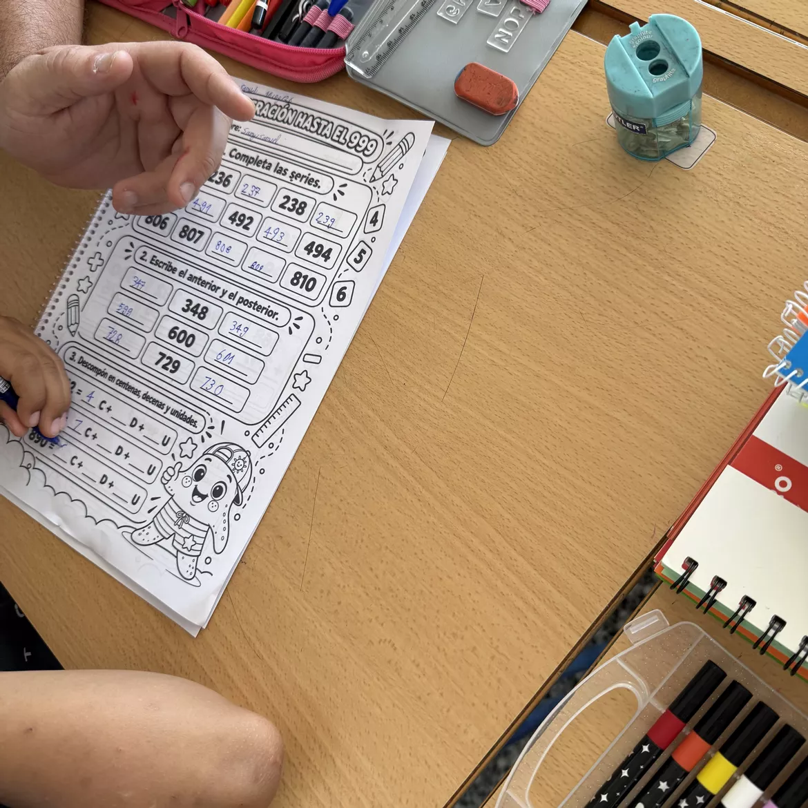 Bild in der Beschreibung des Unterrichtsmaterials Prueba inicial de Matemáticas 3.º de Primaria Evaluación + solucionario von Aprende con MariaSoto #1