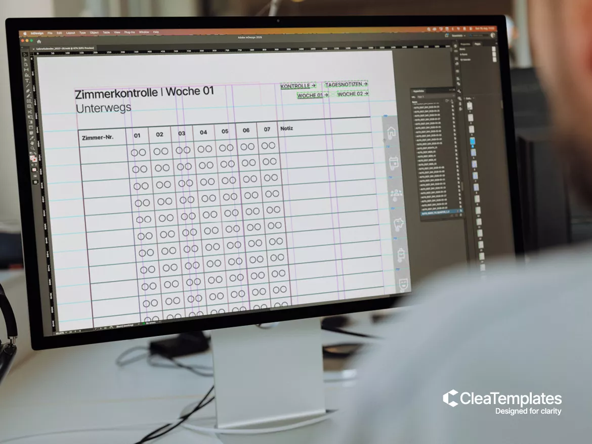Bild in der Beschreibung des Unterrichtsmaterials Klassenfahrtplaner | Digitaler Planer von CleaTemplates #2
