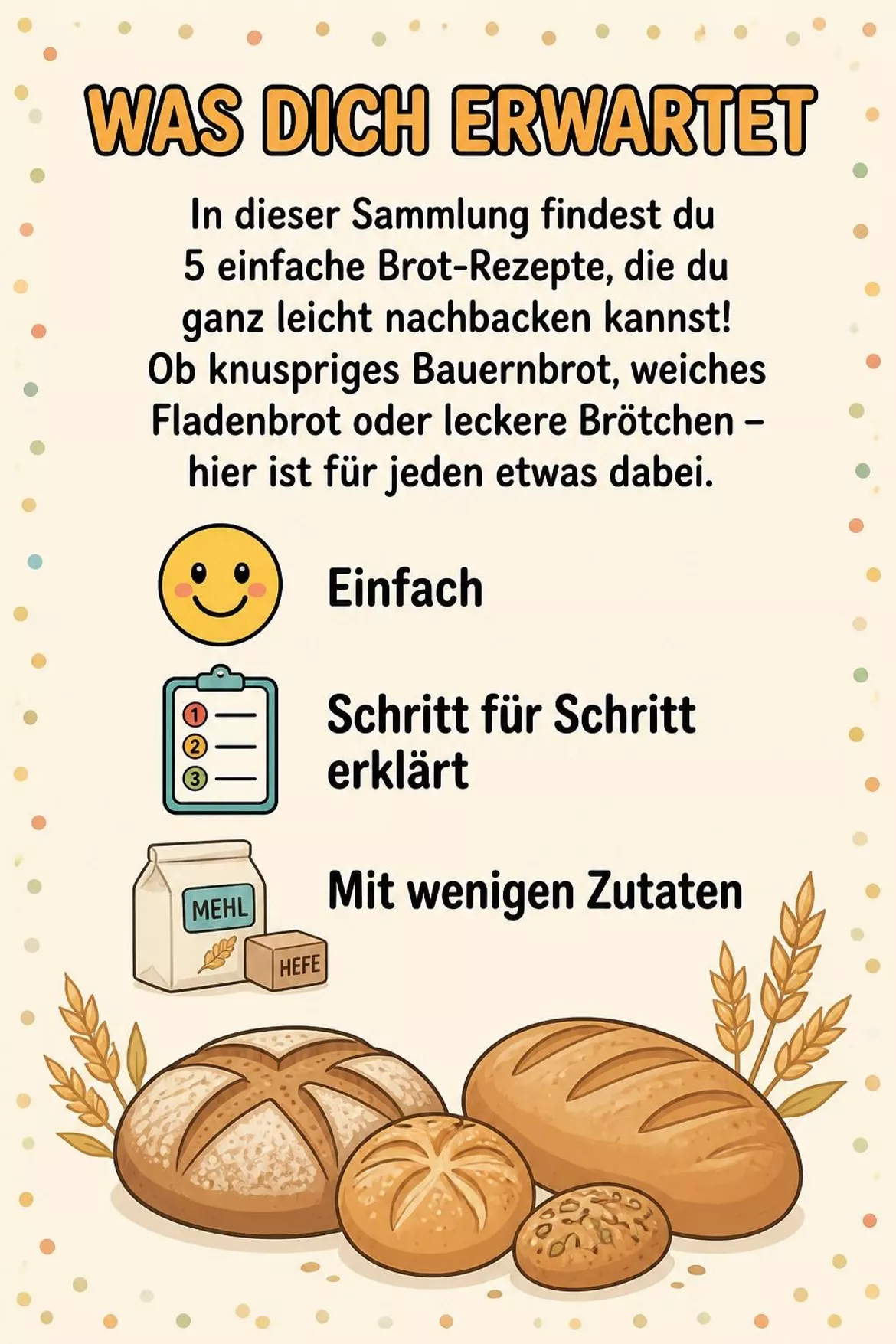 Bild in der Beschreibung des Unterrichtsmaterials Backen mit Bildern - Brote von BLÜHMCHEN #1