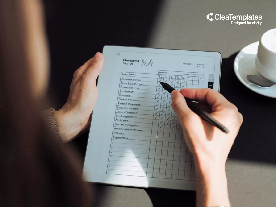 Bild in der Beschreibung des Unterrichtsmaterials Fachorganisationsplaner I Digitaler Planer von CleaTemplates #1