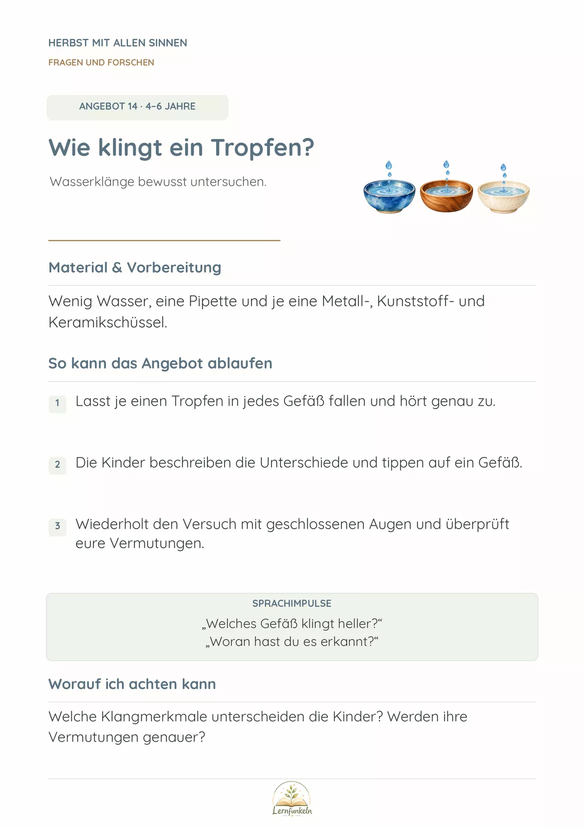 Bild in der Beschreibung des Unterrichtsmaterials 🍂Herbst mit allen Sinnen – 18 Bildungsangebote für 2–6 Jahre im Kindergarten von Lernfunkeln Materialien #4