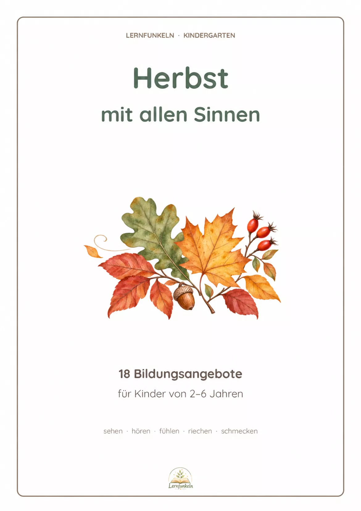 Bild in der Beschreibung des Unterrichtsmaterials 🍂 Großes Herbstpaket | Kamishibai, 24 Bildkarten, 18 Bildungsangebote & Bastelideen von Lernfunkeln Materialien #3