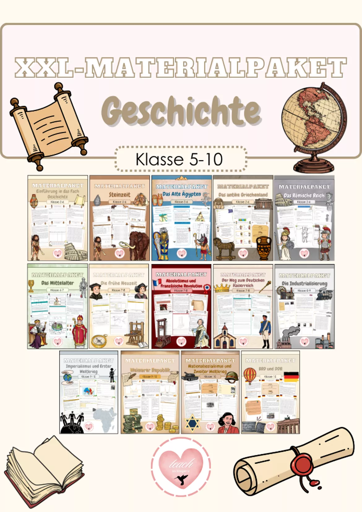 Bild in der Beschreibung des Unterrichtsmaterials Das Alte Ägypten | Altes Ägypten | Materialpaket | Unterrichtsreihe | Klasse 5,6 | Geschichte von _teach_to_inspire_ #2