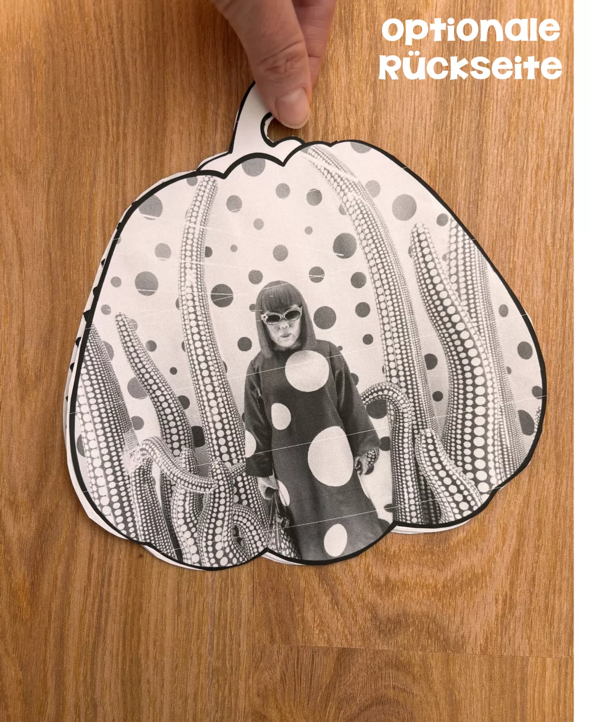 Bild in der Beschreibung des Unterrichtsmaterials Kürbis / Kürbisse nach Yayoi Kusama - Bastelvorlage mit Steckbrief von Odd Bird & Company #3