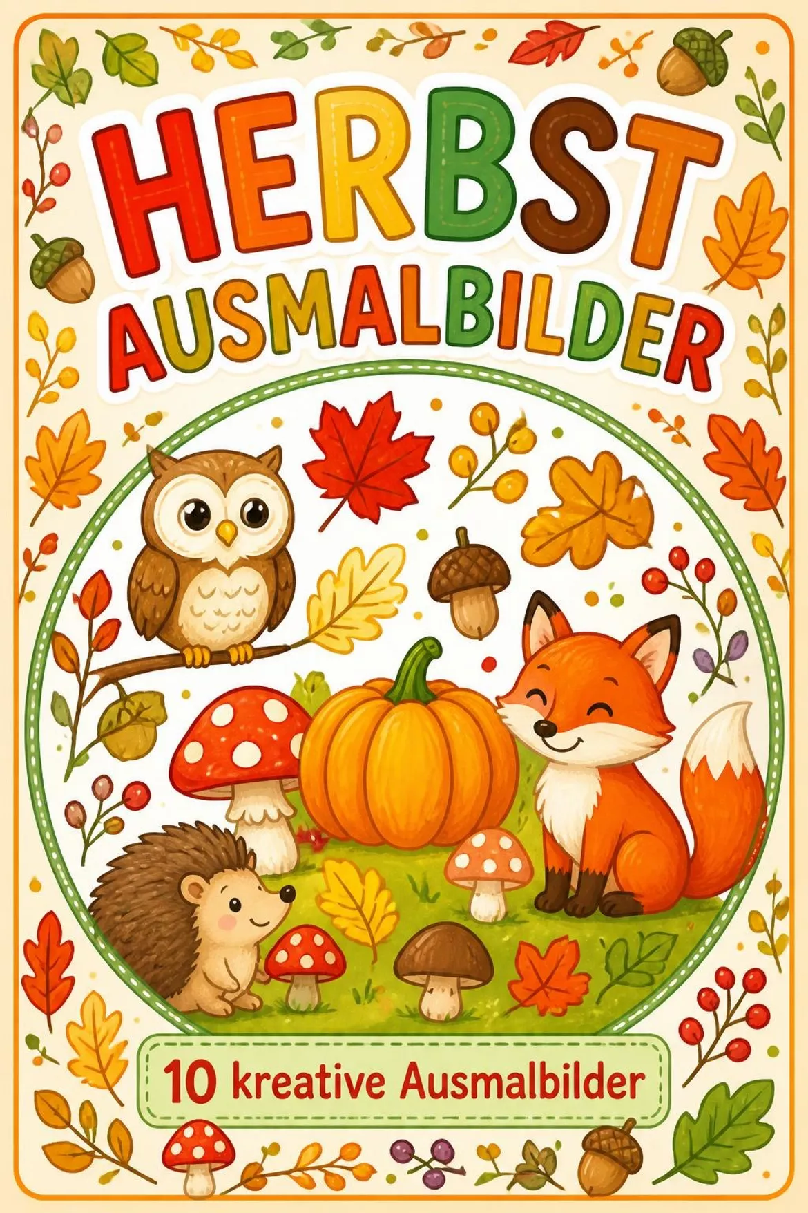 Bild in der Beschreibung des Unterrichtsmaterials Herbst-Ausmalbilder von BLÜHMCHEN #1