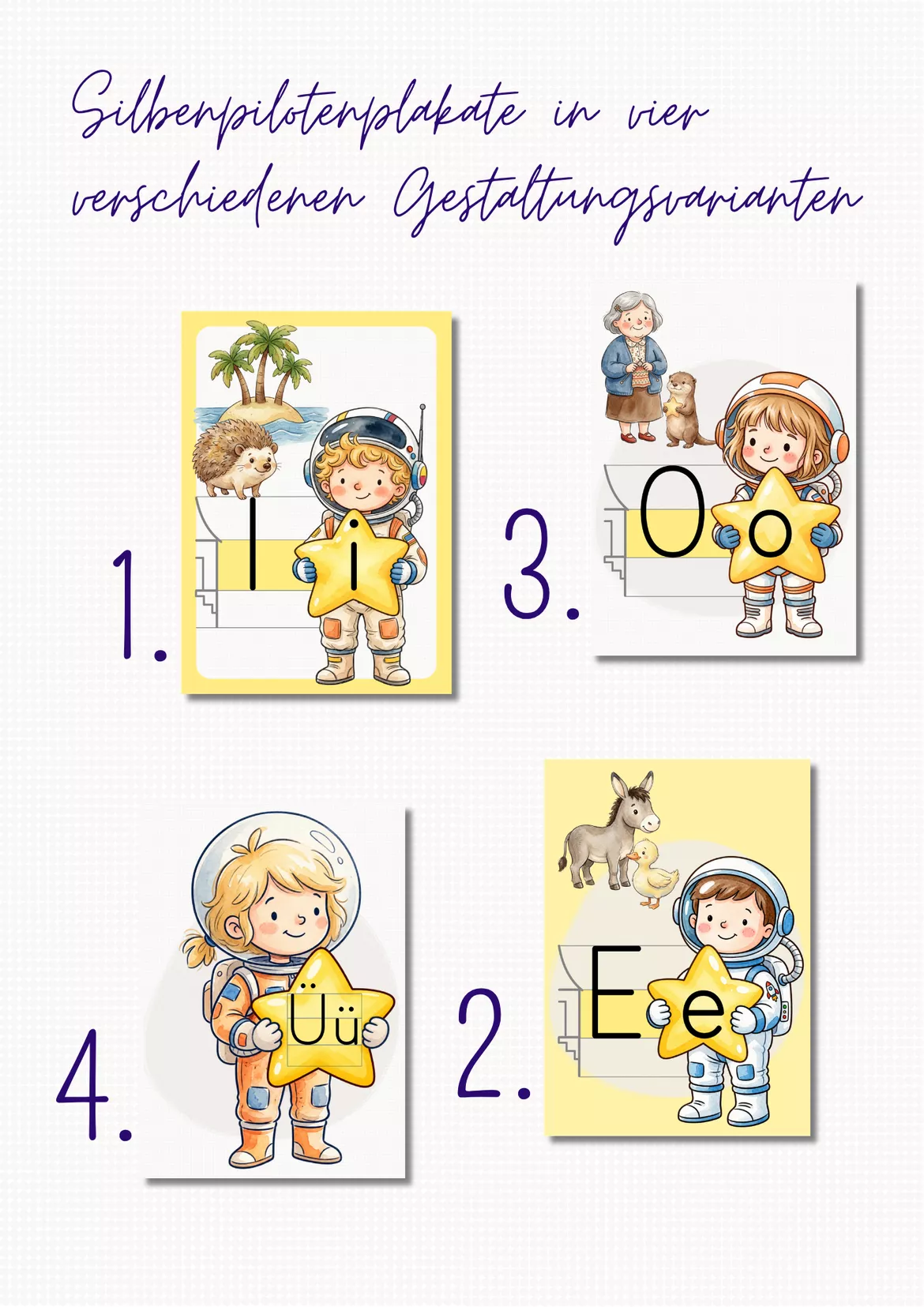 Bild in der Beschreibung des Unterrichtsmaterials SILBENPILOTEN MATERIALPAKET Klasse 1 von busserli #6