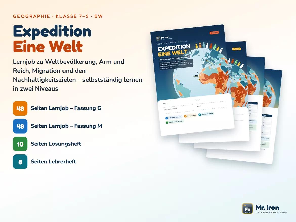 Bild in der Beschreibung des Unterrichtsmaterials Globale Disparitäten – Lernjob 7–9: Armut und Migration von Mr. Iron #1