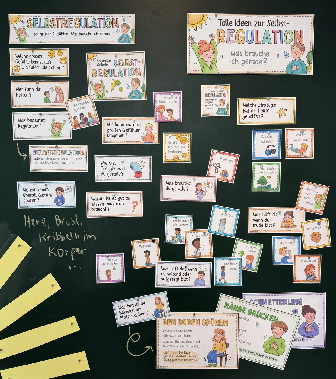 Bild in der Beschreibung des Unterrichtsmaterials Selbstregulation & Entspannung STARTERPAKET gegen Stress / Energietankstelle von Doodleteacher #1