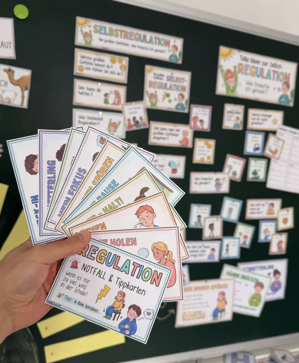 Bild in der Beschreibung des Unterrichtsmaterials Selbstregulation Notfallkarten / Regulation große Gefühle Emotionen von Doodleteacher #2