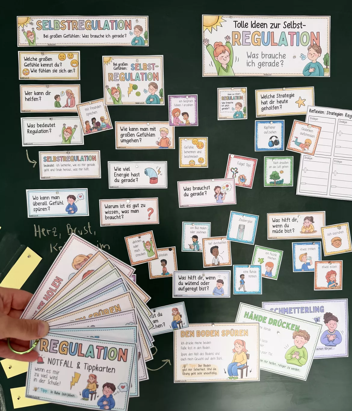 Bild in der Beschreibung des Unterrichtsmaterials Selbstregulation & Entspannung STARTERPAKET gegen Stress / Energietankstelle von Doodleteacher #2