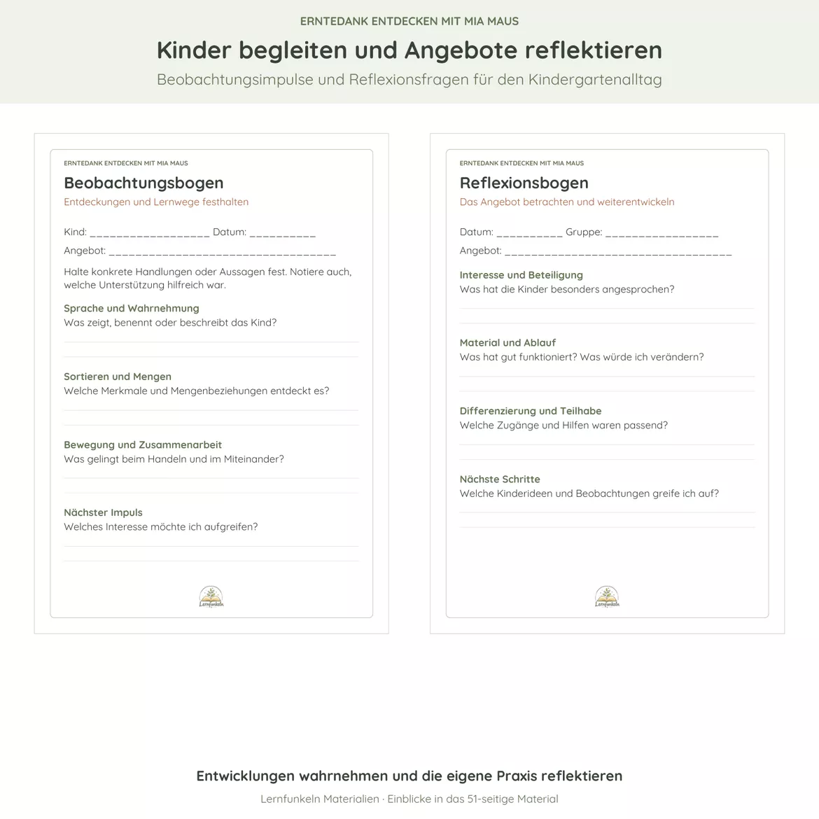 Bild in der Beschreibung des Unterrichtsmaterials 🍎Erntedank mit Mia Maus – Angebote, Bildkarten & Bewegung für 2–6 Jahre von Lernfunkeln Materialien #5