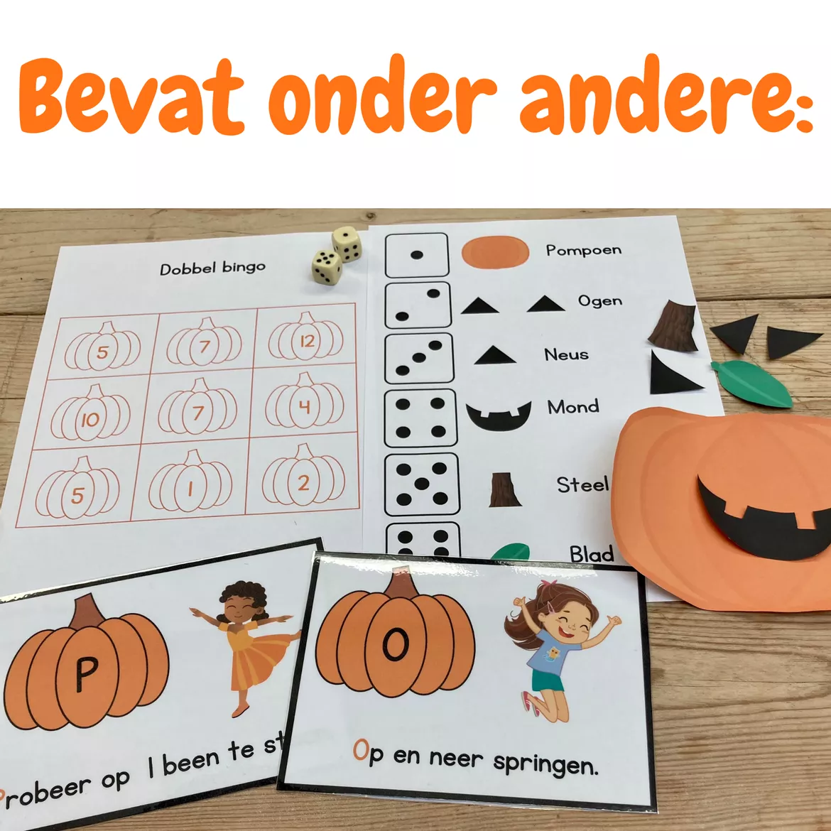 Bild in der Beschreibung des Unterrichtsmaterials Herfst pompoen bundel voor kleuters | Halloween von MyTeacherShares #2