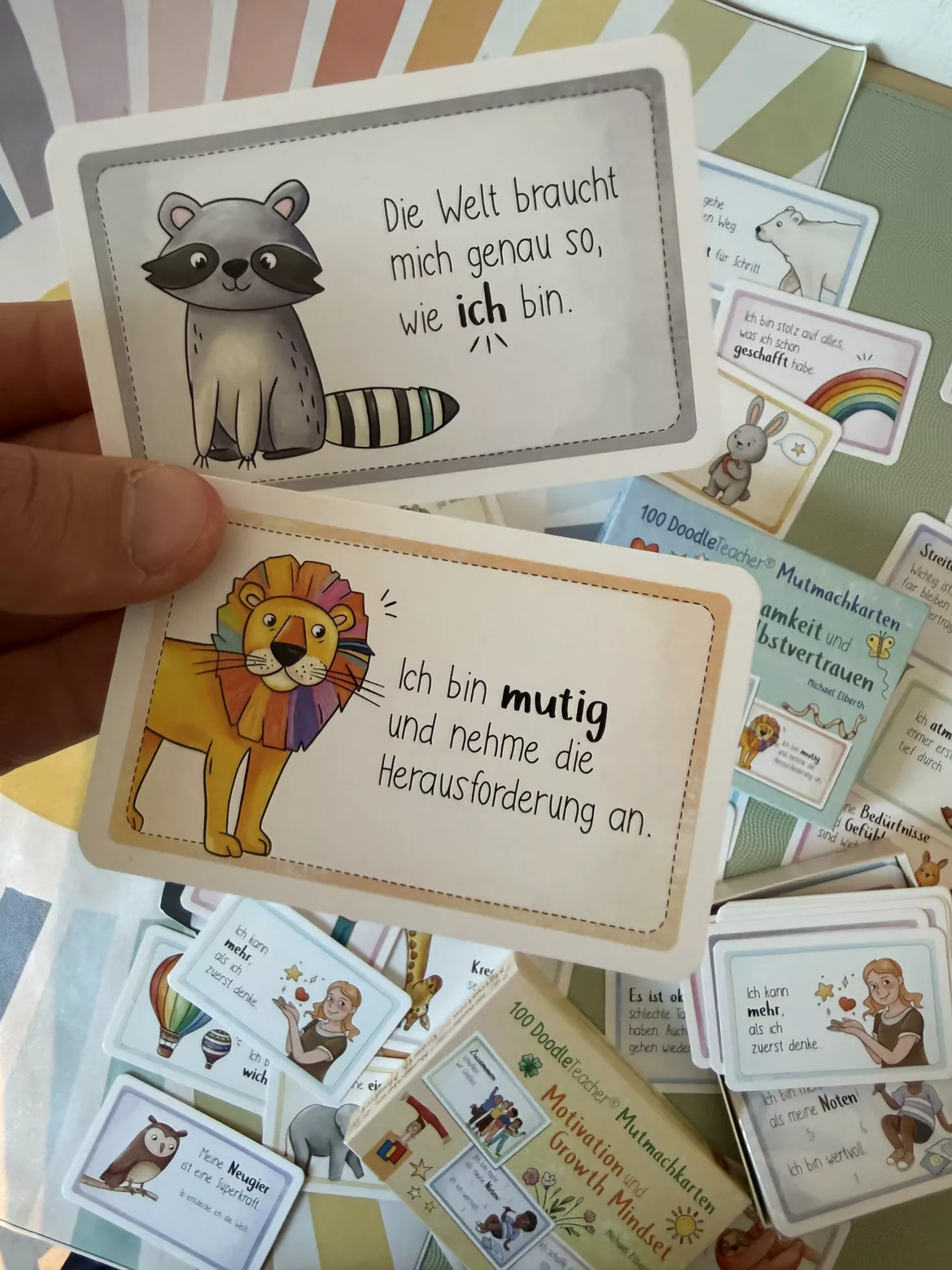 Bild in der Beschreibung des Unterrichtsmaterials @Mutmachkarten 🦊 - Materialpaket (Mutmacher, Poster, Karten & mehr) von Doodleteacher #4