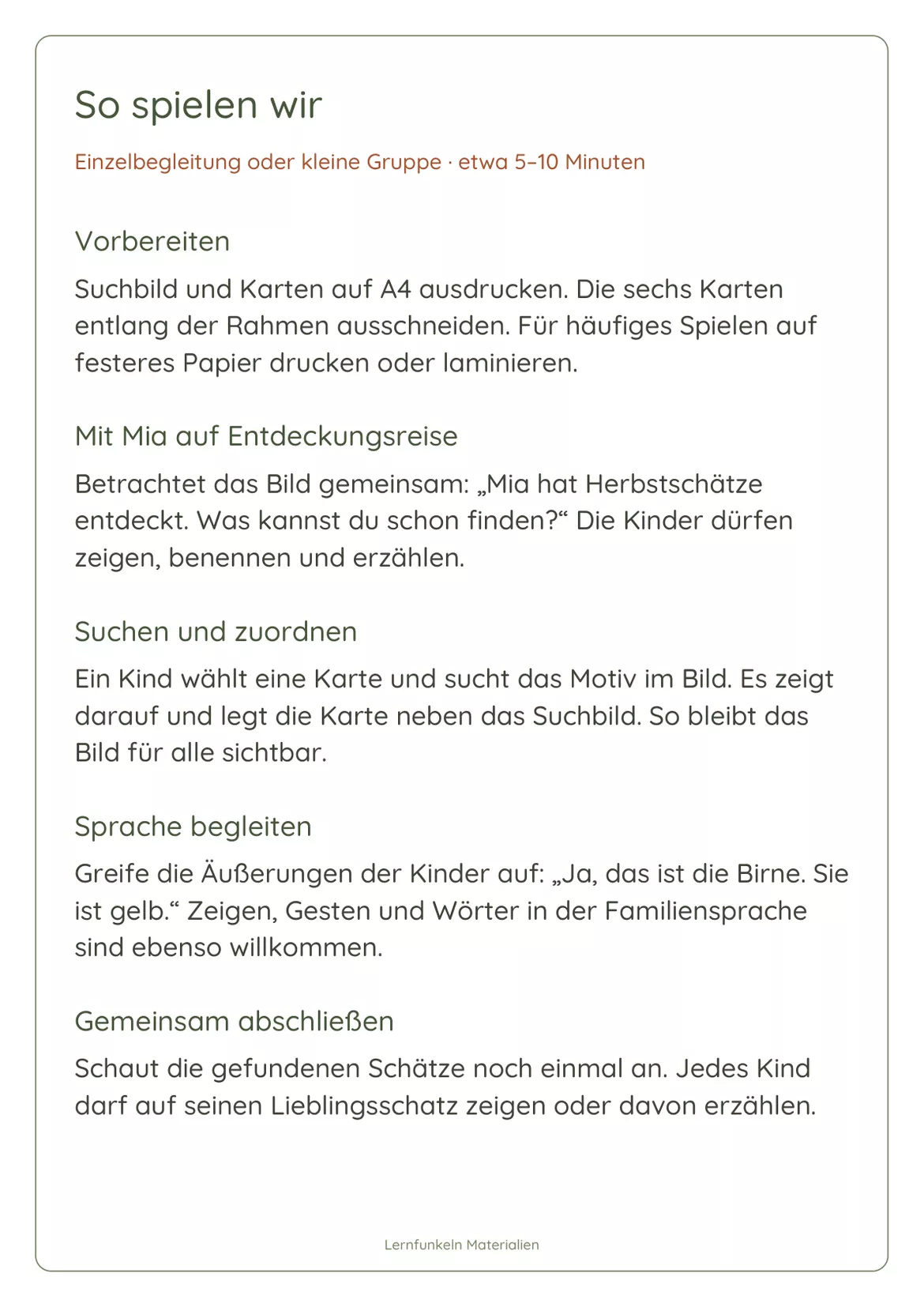 Bild in der Beschreibung des Unterrichtsmaterials 🍂Gratis: Mia Maus sucht Herbstschätze – Suchbild & Bildkarten für den Kindergarten von Lernfunkeln Materialien #3
