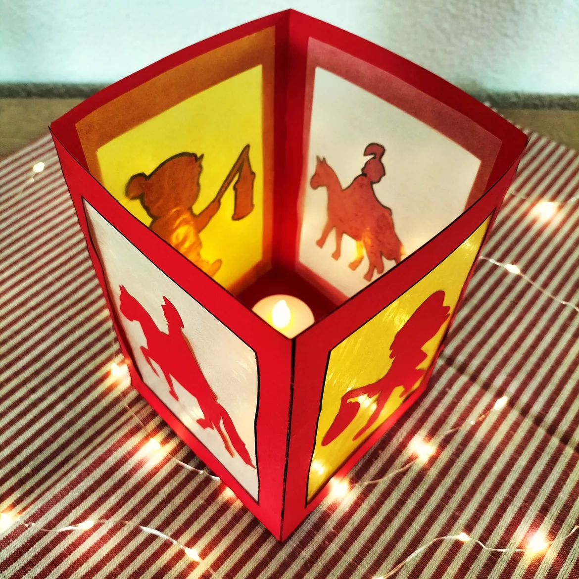 Bild in der Beschreibung des Unterrichtsmaterials Tischlaterne Sankt Martin Kindergarten Grundschule Kunst von Helles Köpfchen #2